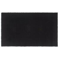 Dørmåtte 90x150 cm tuftet coir sort