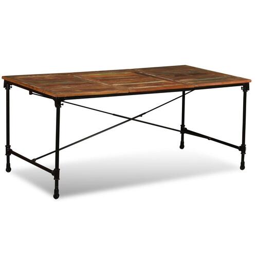 Spisebord 180 cm massivt genbrugstræ