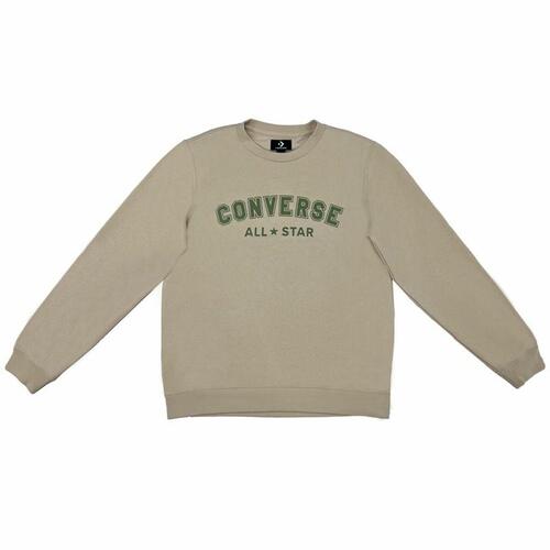 Sweaters uden Hætte til Mænd Converse Classic Fit All Star Single Screen Brun S