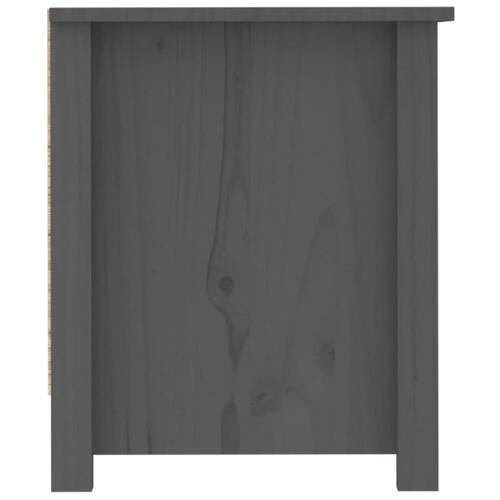 Skoreol 110x38x45,5 cm massivt fyrretræ grå