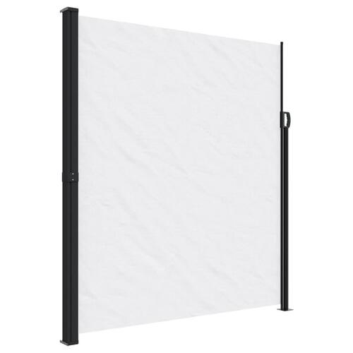 Sammenrullelig sidemarkise 220x300 cm hvid