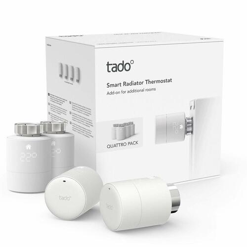 Programmerbar termostat Tado Smart Radiator Thermostat - Quattro Hvid (4 enheder)