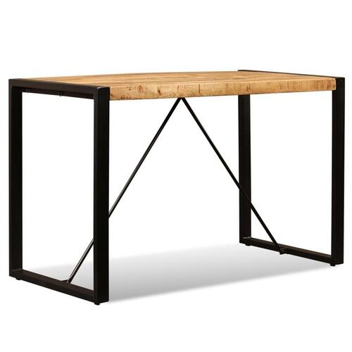 Spisebord i massivt ru mangotræ 120 cm