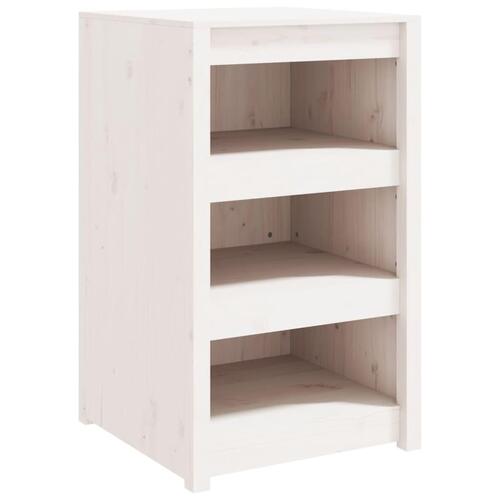 Udendørs køkkenskab 55x55x92 cm massivt fyrretræ hvid