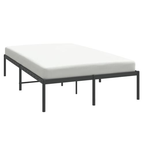 Sengeramme 135x190 cm metal sort