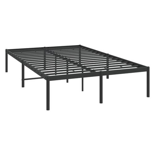 Sengeramme 135x190 cm metal sort