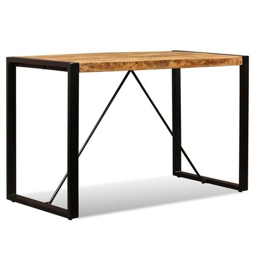 Spisebord i massivt ru mangotræ 120 cm