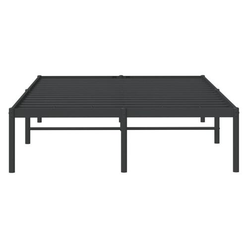 Sengeramme 135x190 cm metal sort