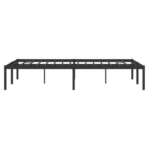 Sengeramme 135x190 cm metal sort