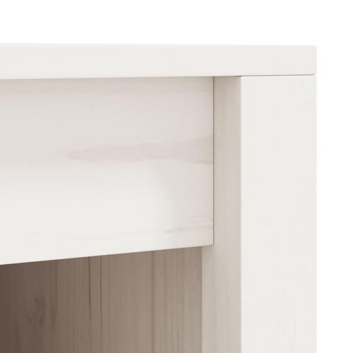 Udendørs køkkenskab 55x55x92 cm massivt fyrretræ hvid