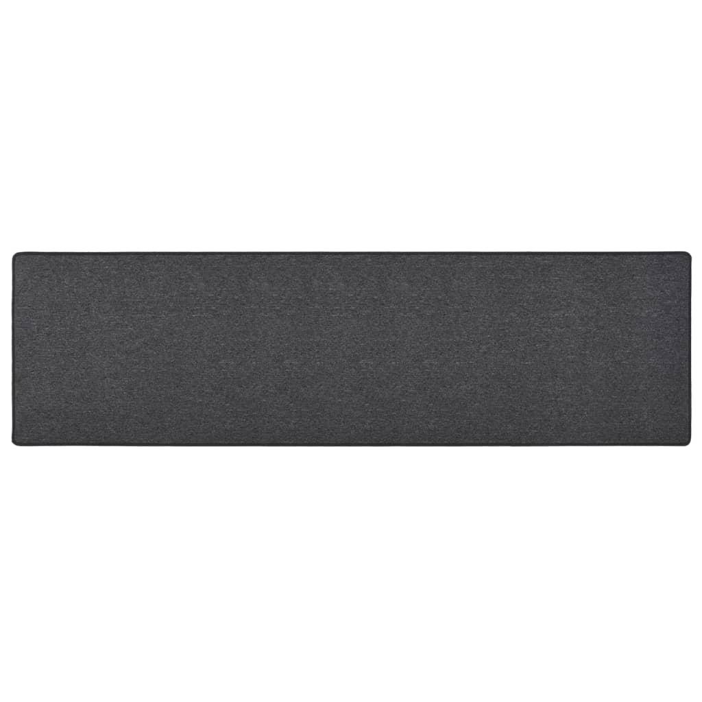 Tæppeløber 50x200 cm antracitgrå