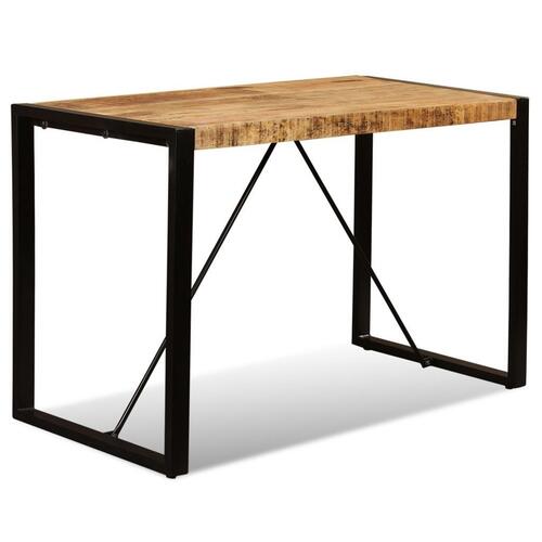 Spisebord i massivt ru mangotræ 120 cm