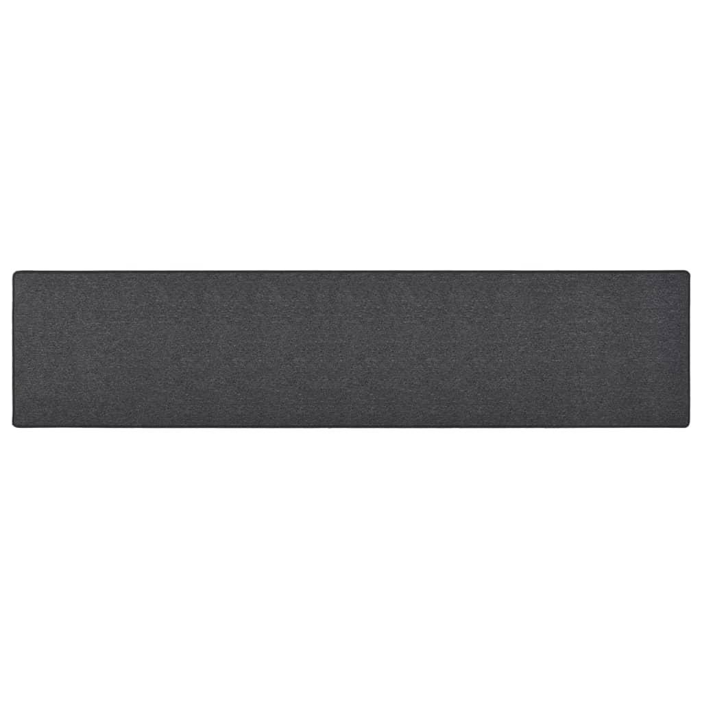 Tæppeløber 50x250 cm antracitgrå