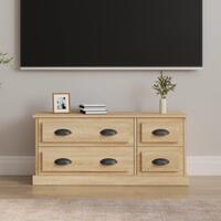 Tv-bord 100x35,5x45 cm konstrueret træ sonoma-eg