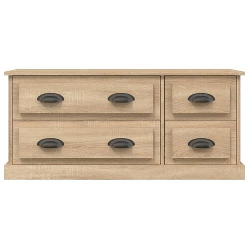 Tv-bord 100x35,5x45 cm konstrueret træ sonoma-eg