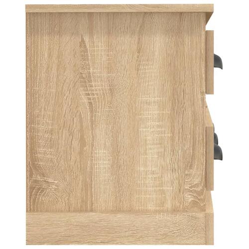 Tv-bord 100x35,5x45 cm konstrueret træ sonoma-eg