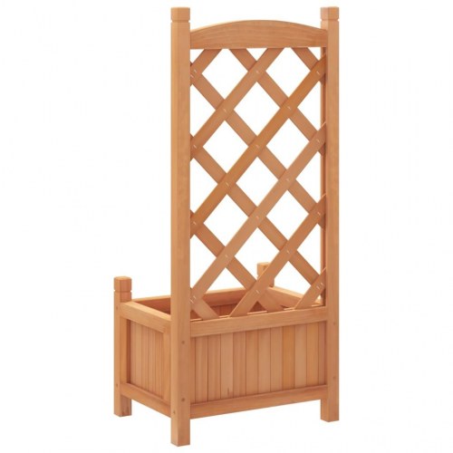 Plantekasse med espalier - brun 40 x 30 x 90 cm