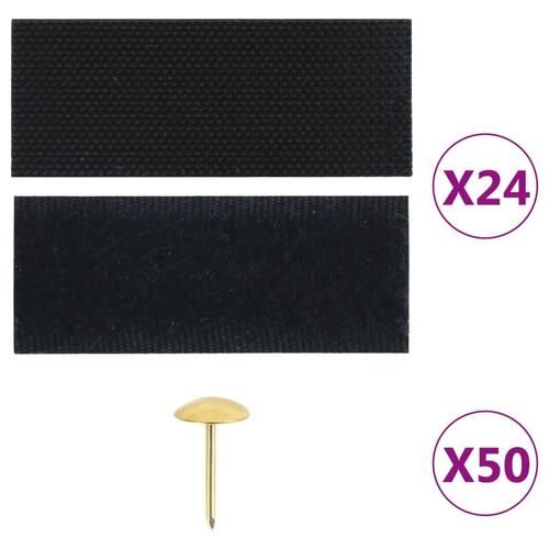 Insektnet til dør 2 stk. med magneter 220x130 cm sort