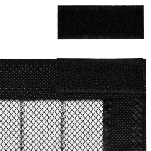 Insektnet til dør 2 stk. med magneter 220x130 cm sort