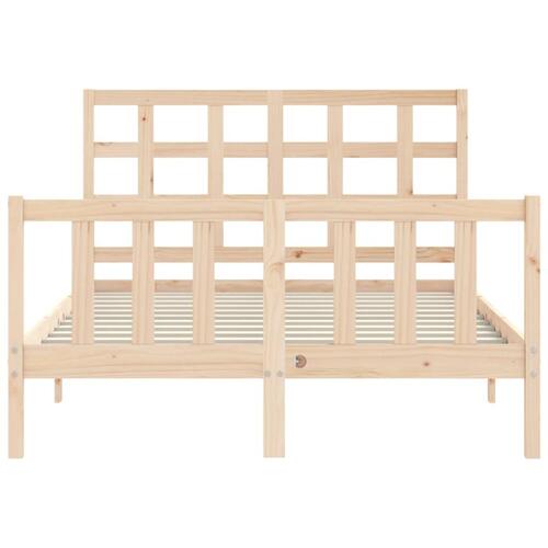 Sengeramme uden madras 140x190 cm massivt fyrretræ