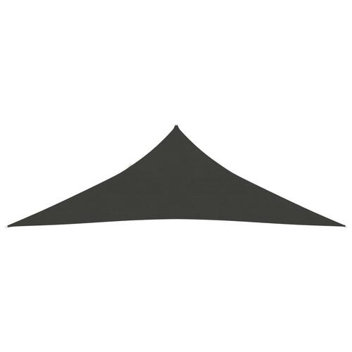 Solsejl 5x5x6 m 160 g/m² HDPE antracitgrå