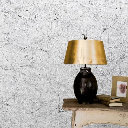 Noordwand tapet Vintage Deluxe Stucco Crackle grå