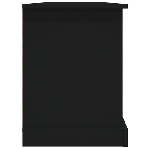 Tv-bord 99,5x35,5x48 cm konstrueret træ sort