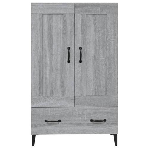 Skab 70x31x115 cm konstrueret træ grå sonoma-eg