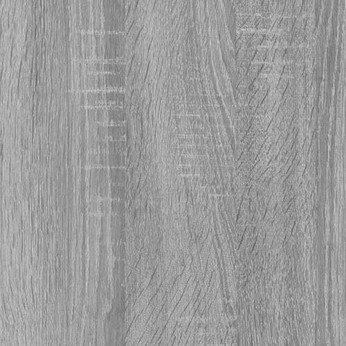 Skab 70x31x115 cm konstrueret træ grå sonoma-eg
