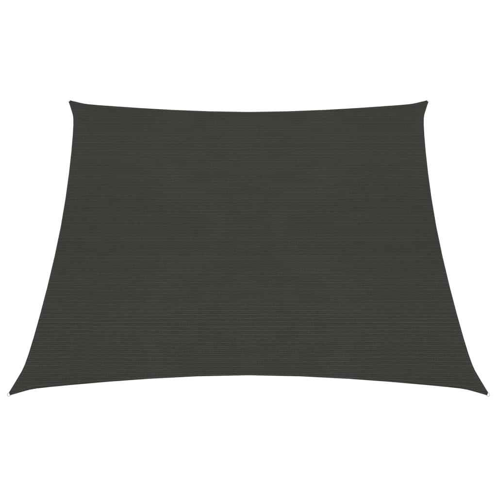 Solsejl 3/4X2 Cm 160 G/M² Hdpe - Antracitgrå / 3/4 x 2 m