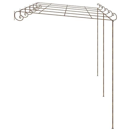Pergola 6x3x2,5 m jern antikbrun