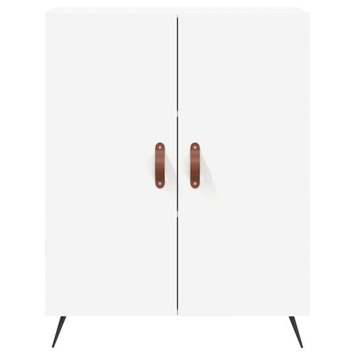 Højskab 69,5x34x180 cm konstrueret træ hvid