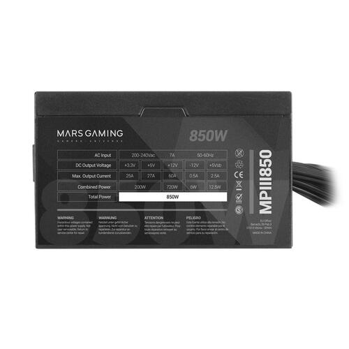Strømforsyning Mars Gaming MPIII850 ATX 850 W
