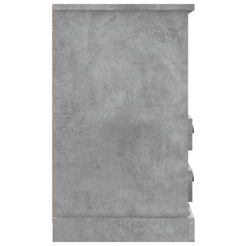 Sengeborde 2 stk. 43x36x60 cm betongrå