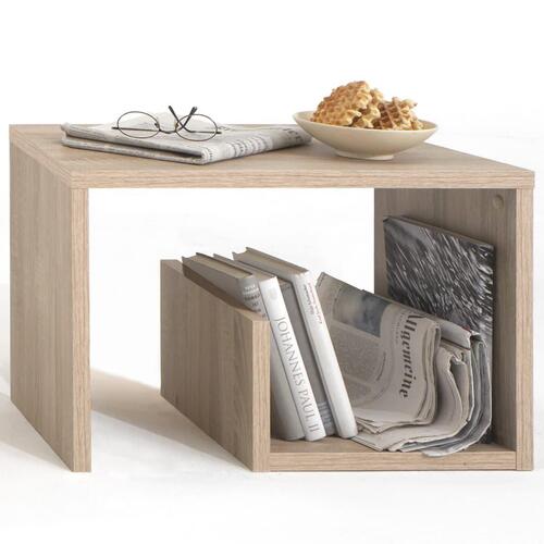 sofabord 2-i-1 59 x 36 x 38 cm egetræsfarve
