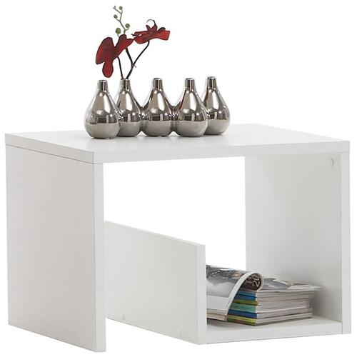 sofabord 2-i-1 59,1 x 35,8 x 37,8 cm hvid