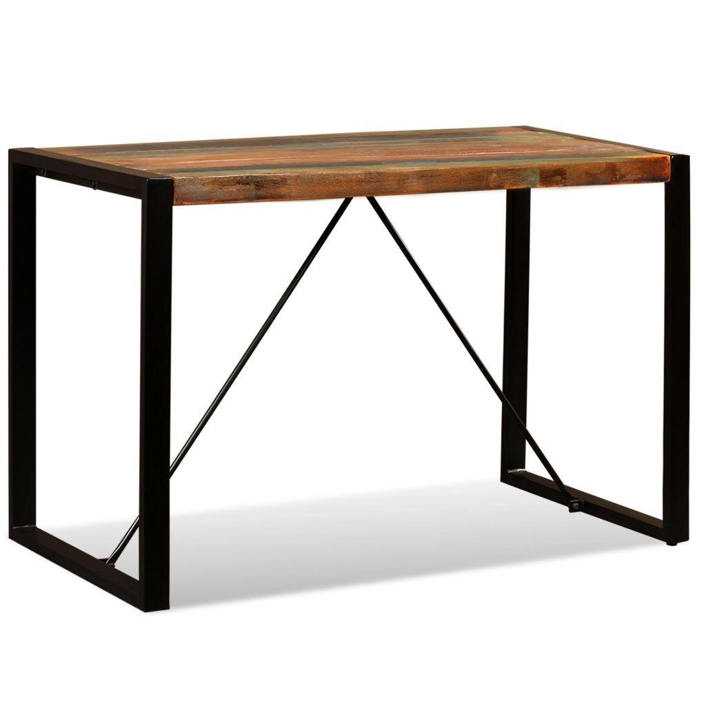 Spisebord 120 cm massivt genbrugstræ