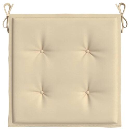 Hynder til havestol 2 stk. 40x40x3 cm oxfordstof beige