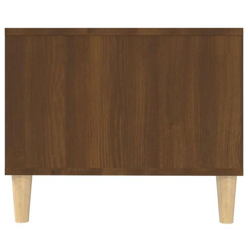 Sofabord 102x50x40 cm konstrueret træ brun egetræsfarve