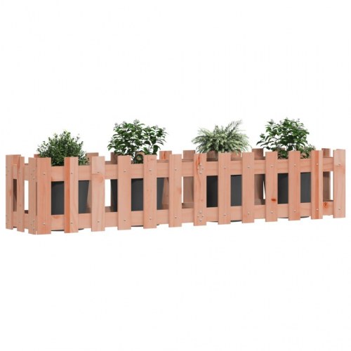 Højbed med stakitdesign 150x30x30 cm massivt douglasgran
