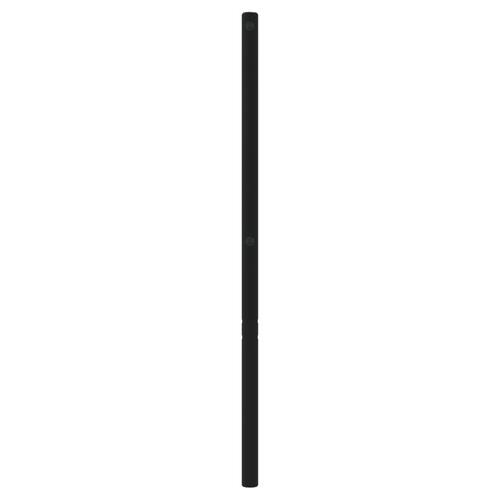Sengegavl 135 cm metal sort