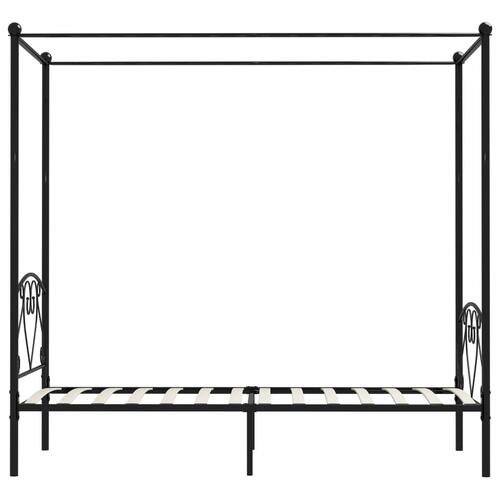 Sengestel til himmelseng 120 x 200 cm metal sort