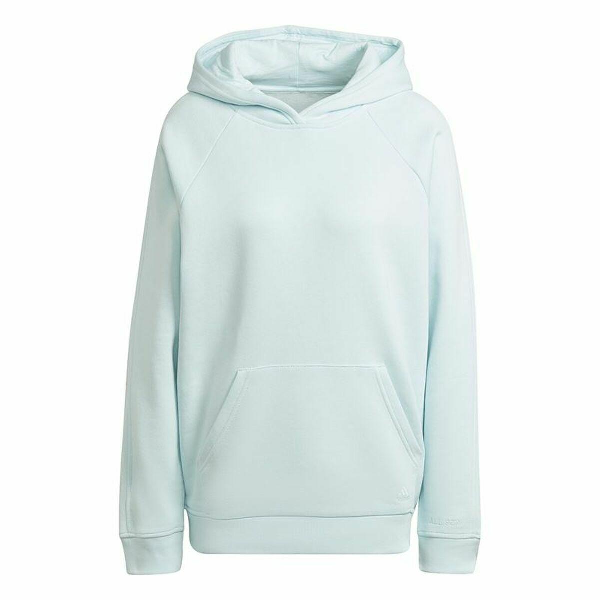 Hættetrøje til Kvinde Adidas All Szn Fleece Blå XL