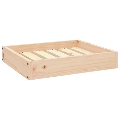 Hundeseng 51,5x44x9 cm massivt fyrretræ