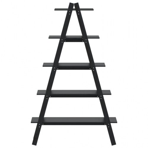 A-formet reol med 5 hylder 110x40x180,5 cm massivt fyrretræ