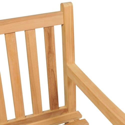 Havebænk 114 cm massivt teaktræ