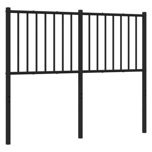 Sengegavl 120 cm metal sort