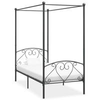Sengestel til himmelseng 90 x 200 cm metal grå