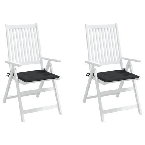 Hynder til havestol 2 stk. 40x40x3 cm oxfordstof sort