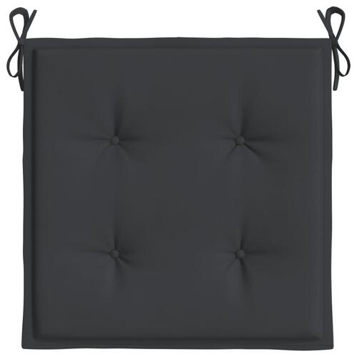 Hynder til havestol 2 stk. 40x40x3 cm oxfordstof sort